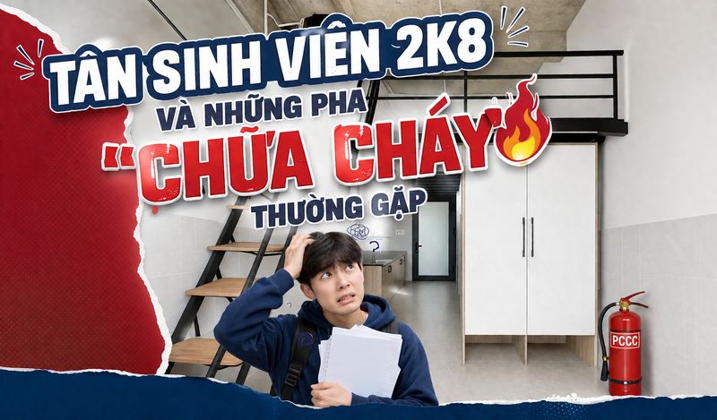 TÂN SINH VIÊN 2K8 VÀ NHỮNG PHA “CHỮA CHÁY” THƯỜNG GẶP