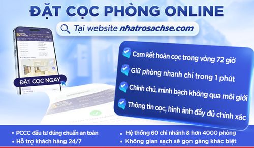 ĐẶT CỌC PHÒNG ONLINE - GIẢI PHÁP THUÊ TRỌ NHANH CHÓNG, TIỆN LỢI