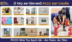 NHÀ TRỌ AN TOÀN VỚI HỆ THỐNG PHÒNG CHÁY CHỮA CHÁY ĐÚNG CHUẨN