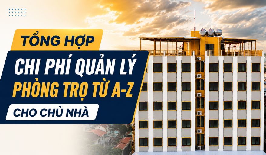 TỔNG HỢP CHI PHÍ QUẢN LÝ PHÒNG TRỌ TỪ A-Z CHO CHỦ NHÀ 