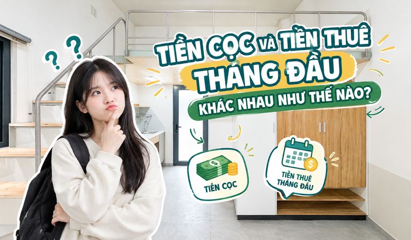   TIỀN CỌC VÀ TIỀN THUÊ THÁNG ĐẦU KHÁC NHAU NHƯ THẾ NÀO? 