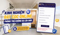 KINH NGHIỆM ĐẶT CỌC ONLINE PHÒNG TRỌ KHÔNG BỊ LỪA ĐẢO