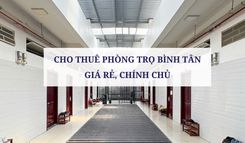 CHO THUÊ PHÒNG TRỌ BÌNH TÂN GIÁ RẺ, CHÍNH CHỦ
