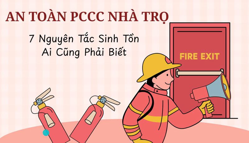 AN TOÀN PCCC NHÀ TRỌ - 7 NGUYÊN TẮC SINH TỒN AI CŨNG PHẢI BIẾT